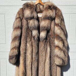 Silver Fox Fur Coat by M Solomon